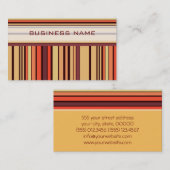 Patroon kleurrijke Retro Stripes Visitekaartje (Voorkant / Achterkant)