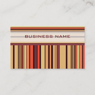 Patroon kleurrijke Retro Stripes Visitekaartje