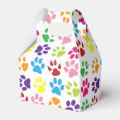 Patroon kleurrijke verfprinters bedankdoosjes (Achterkant)