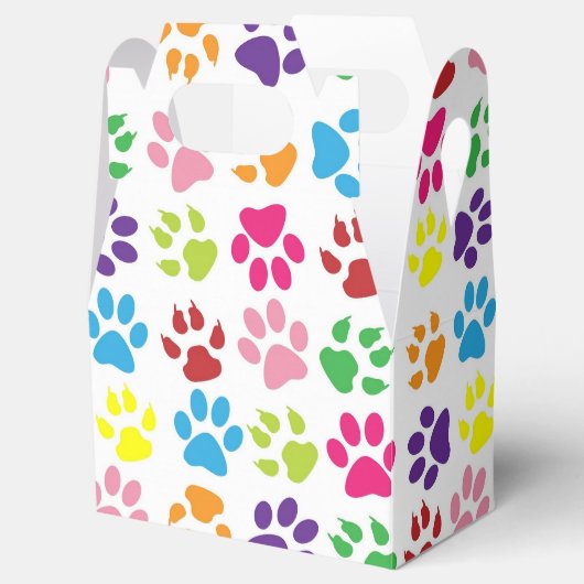 Patroon kleurrijke verfprinters bedankdoosjes (Geopend)