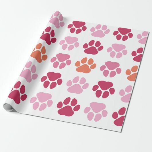 Patroon kleurrijke verfprinters cadeaupapier (Uitgerold)