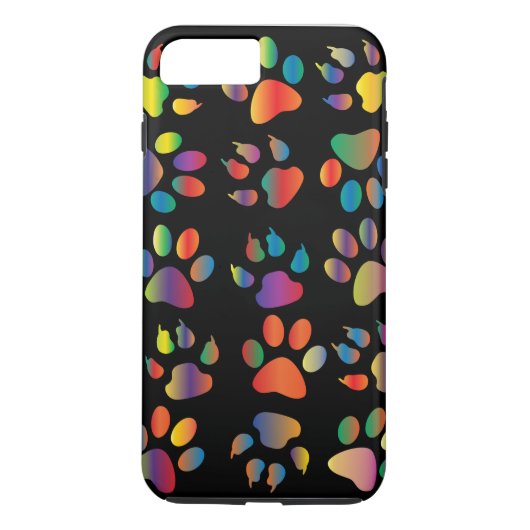 Patroon kleurrijke verfprinters (zwart) Case-Mate iPhone case (Achterkant)
