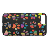Patroon kleurrijke verfprinters (zwart) Case-Mate iPhone case (Achterkant (Horizontaal))