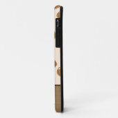 Patroon Koffiebonen iPhone Case (Achterkant/links)