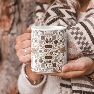 Patroon koffiebonen Koffie Mok