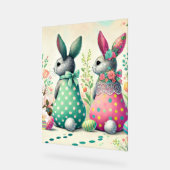 Patroon konijnen & feestelijke charme Poster (Hoek)