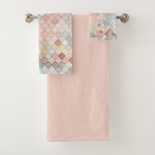 Patroon kunstschilfering Patronen Geometrisch ontw Bad Handdoek