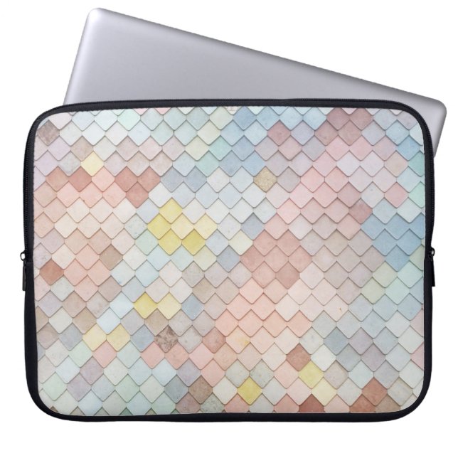 Patroon kunstschilfering Patronen Geometrisch ontw Laptop Sleeve (Voorkant)
