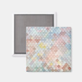 Patroon kunstschilfering Patronen Geometrisch ontw Magneet (Voorkant / Achterkant)