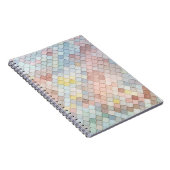 Patroon kunstschilfering Patronen Geometrisch ontw Notitieboek (Rechterzijde)