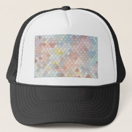 Patroon kunstschilfering Patronen Geometrisch ontw Trucker Pet