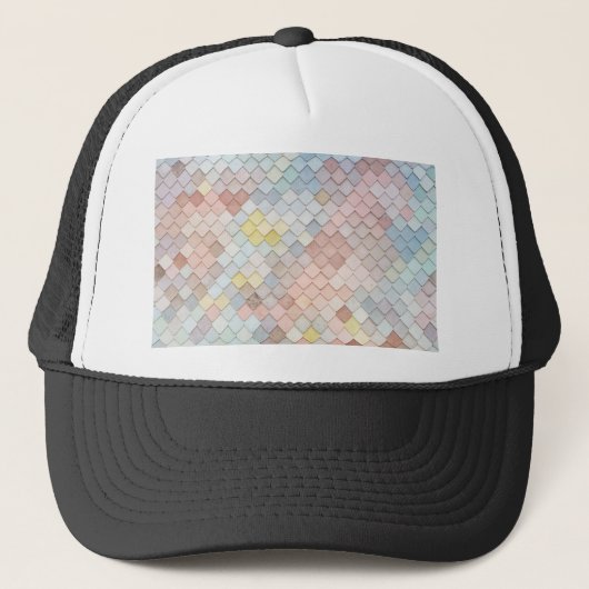 Patroon kunstschilfering Patronen Geometrisch ontw Trucker Pet (Voorkant)