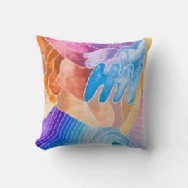 Patroon/kussen/Waterverf/retro/kunst/modern/design Kussen