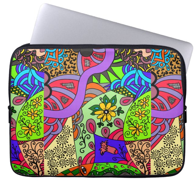 patroon laptop sleeve (Voorkant)