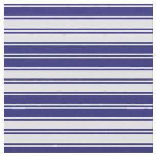 Patroon lavender & Midnight Blue Stripes Stof