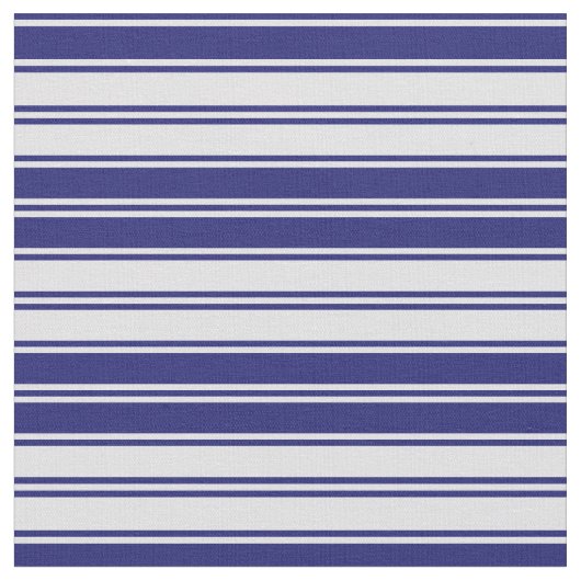 Patroon lavender & Midnight Blue Stripes Stof (Close Up)