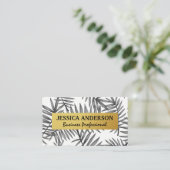 Patroon leest | Goud metaal Visitekaartje (Staand voorkant)