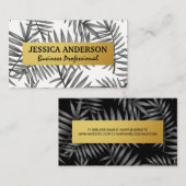 Patroon leest | Goud metaal Visitekaartje (Voorkant / Achterkant)