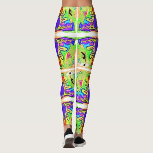 patroon leggings (Achterkant)
