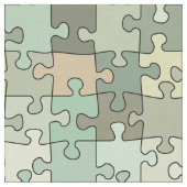 Patroon legpuzzel groen stof (Close Up)