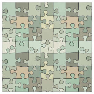 Patroon legpuzzel groen stof