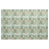 Patroon legpuzzel groen stof (Fat Quarter)