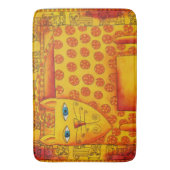 Patroon Leopard Aquarel Illustratie Badmat (Voorkant Verticaal)