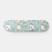 Patroon Leuke Kawaii Cats plant vlinders Persoonlijk Skateboard (Horizontaal)