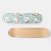 Patroon Leuke Kawaii Cats plant vlinders Persoonlijk Skateboard (Horizontaal)