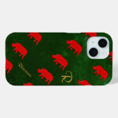 Patroon Leuke neushoorns Case-Mate iPhone Case (Achterkant (horizontaal))