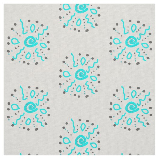 patroon lichtblauw stof (Swatch)