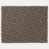 Patroon Louis Vuitton Fleece Deken (Voorkant (Horizontaal))
