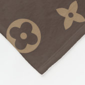 Patroon Louis Vuitton Fleece Deken (Hoek)