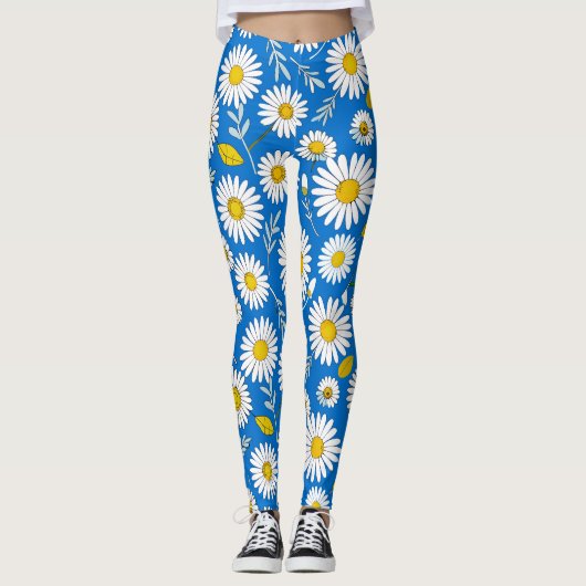 patroon maasbloem leggings (Voorkant)