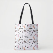 Patroon maken met persoonlijke naam tote bag (Voorkant)