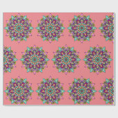 patroon mandala cadeaupapier (Vlak)