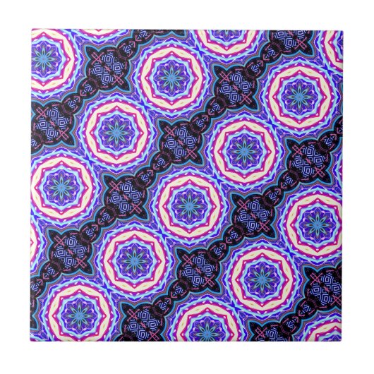 patroon mandala cirkels tegeltje (Voorkant)