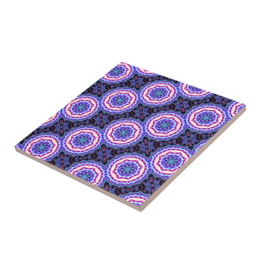 patroon mandala cirkels tegeltje (Zijkant)