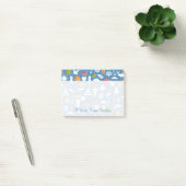 Patroon mariene symbolen | Jouw namen toevoegen Post-it® Notes (Kantoor)