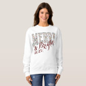 Patroon Merry & Bright Christmas Sweatshirt (Voorkant volledig)