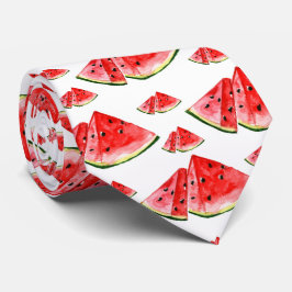 patroon met afgekoeld gelaagd watermeloen stropdas