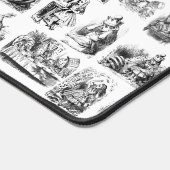 Patroon met Alice's avonturen in Wonderland Bureaumat (Hoek)