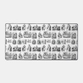 Patroon met Alice's avonturen in Wonderland Bureaumat (Voorkant)