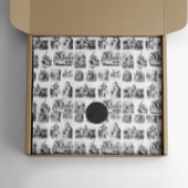 Patroon met Alice's avonturen in Wonderland Tissuepapier