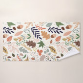 Patroon met alle bladeren badhanddoek (Badhanddoek)