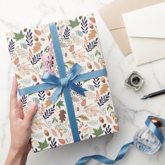 Patroon met alle bladeren cadeaupapier (Geschenken)