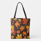 Patroon met alle bladeren tote bag (Achterkant)