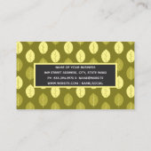 Patroon met alle bladeren visitekaartje (Achterkant)