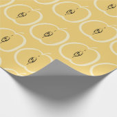 patroon met appel. Handtekening Cadeaupapier (Hoek)