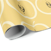 patroon met appel. Handtekening Cadeaupapier (Rol Hoek)